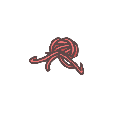 Red Yarn Bun